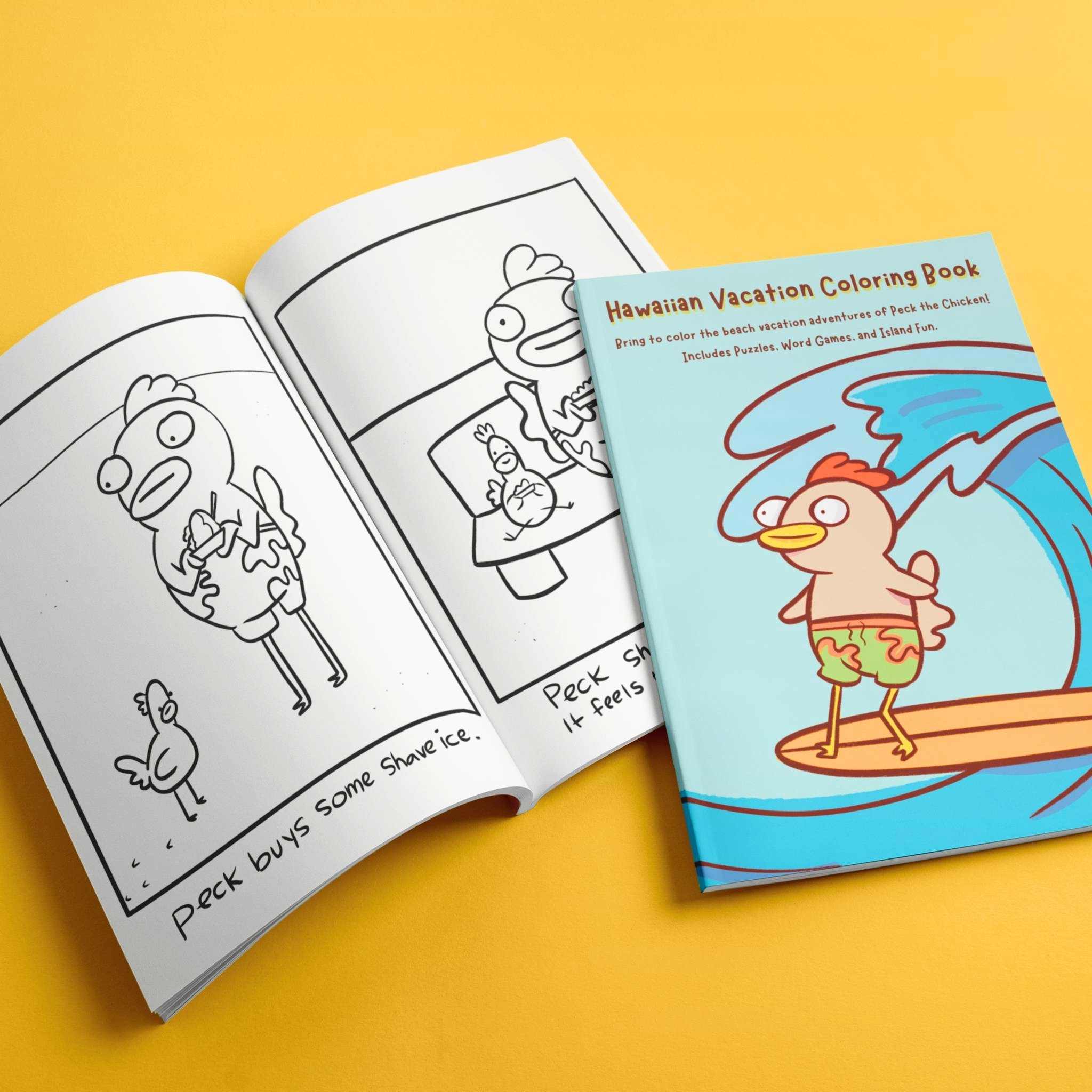 Hawaiian Vacation Coloring Book