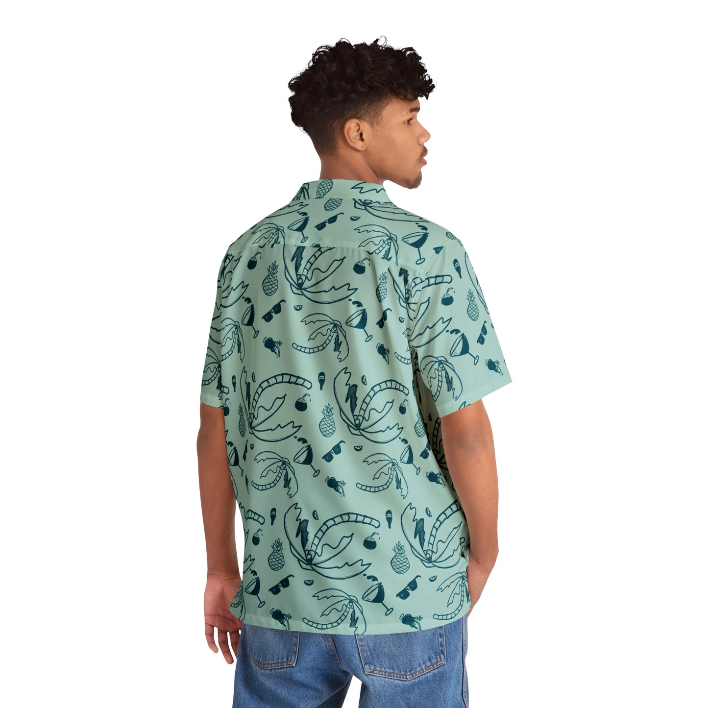 Cocktail Cove Button Up Aloha Shirt