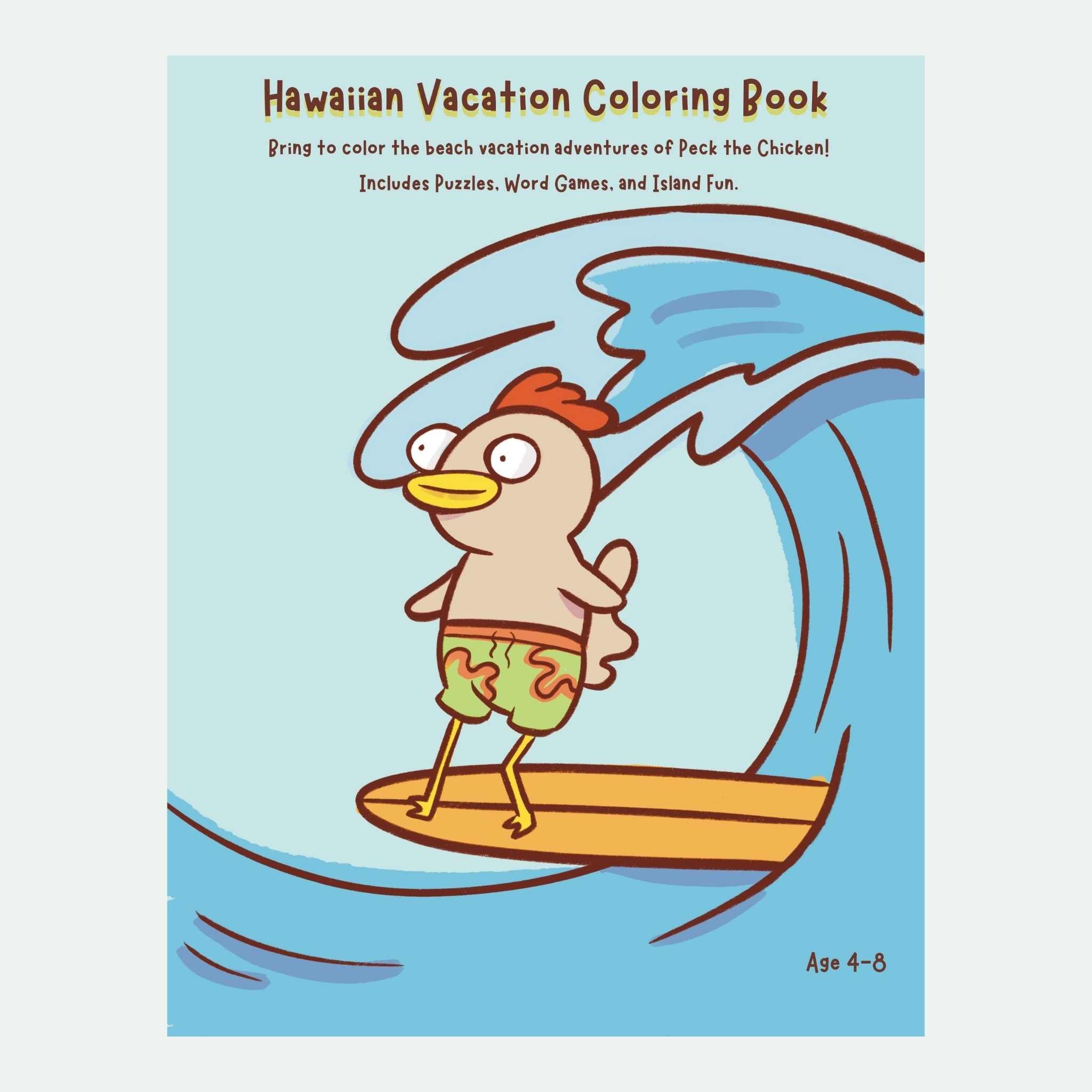 Hawaiian Vacation Coloring Book