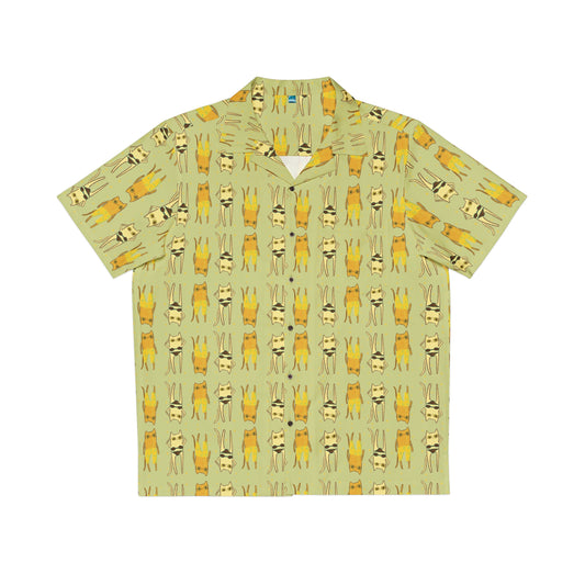 Purrfect Beach Day Aloha Shirt