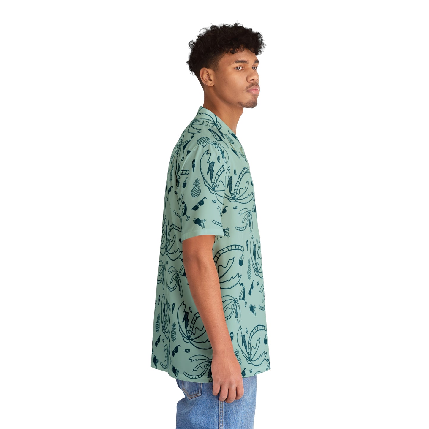 Cocktail Cove Button Up Aloha Shirt