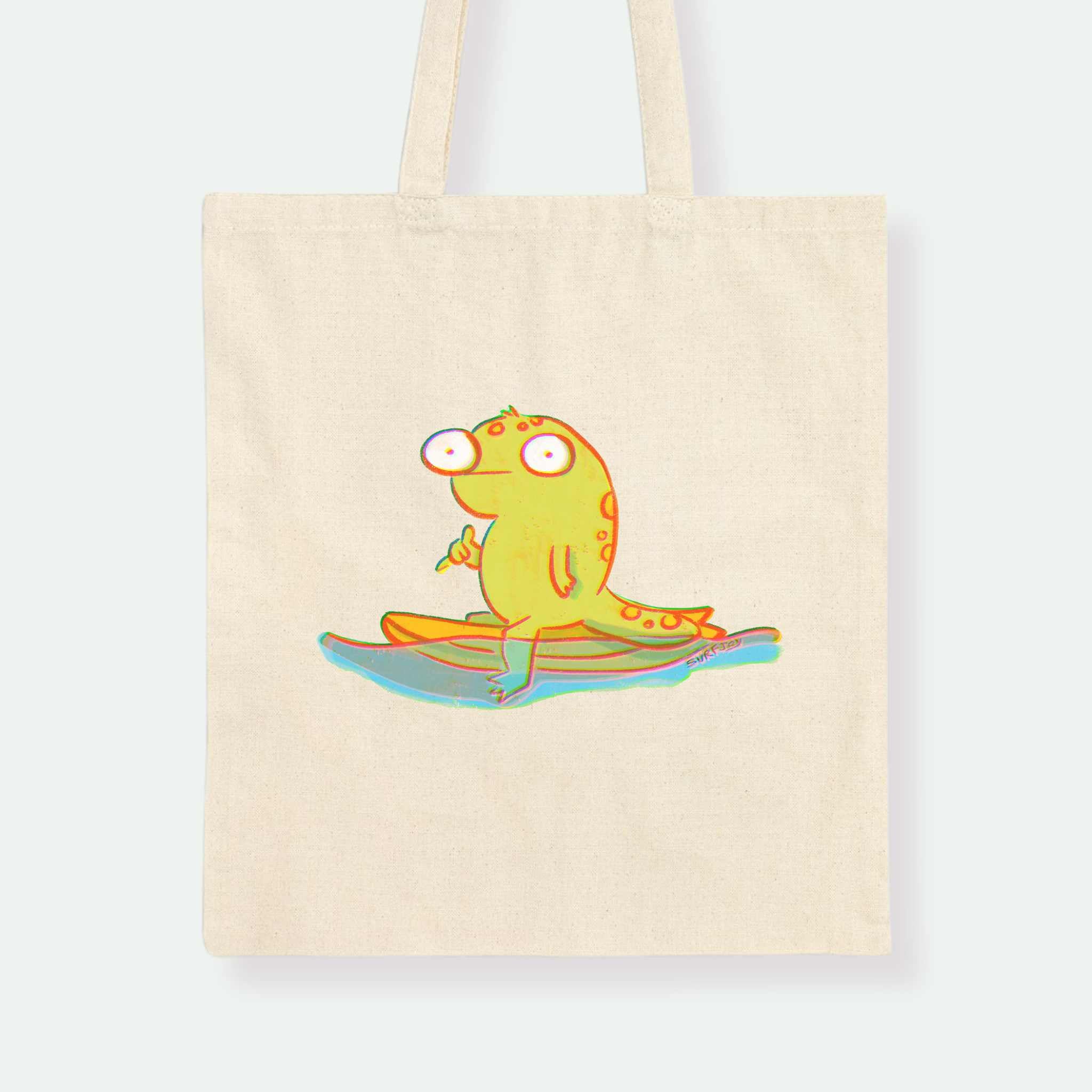 Surf Gecko Canvas Tote