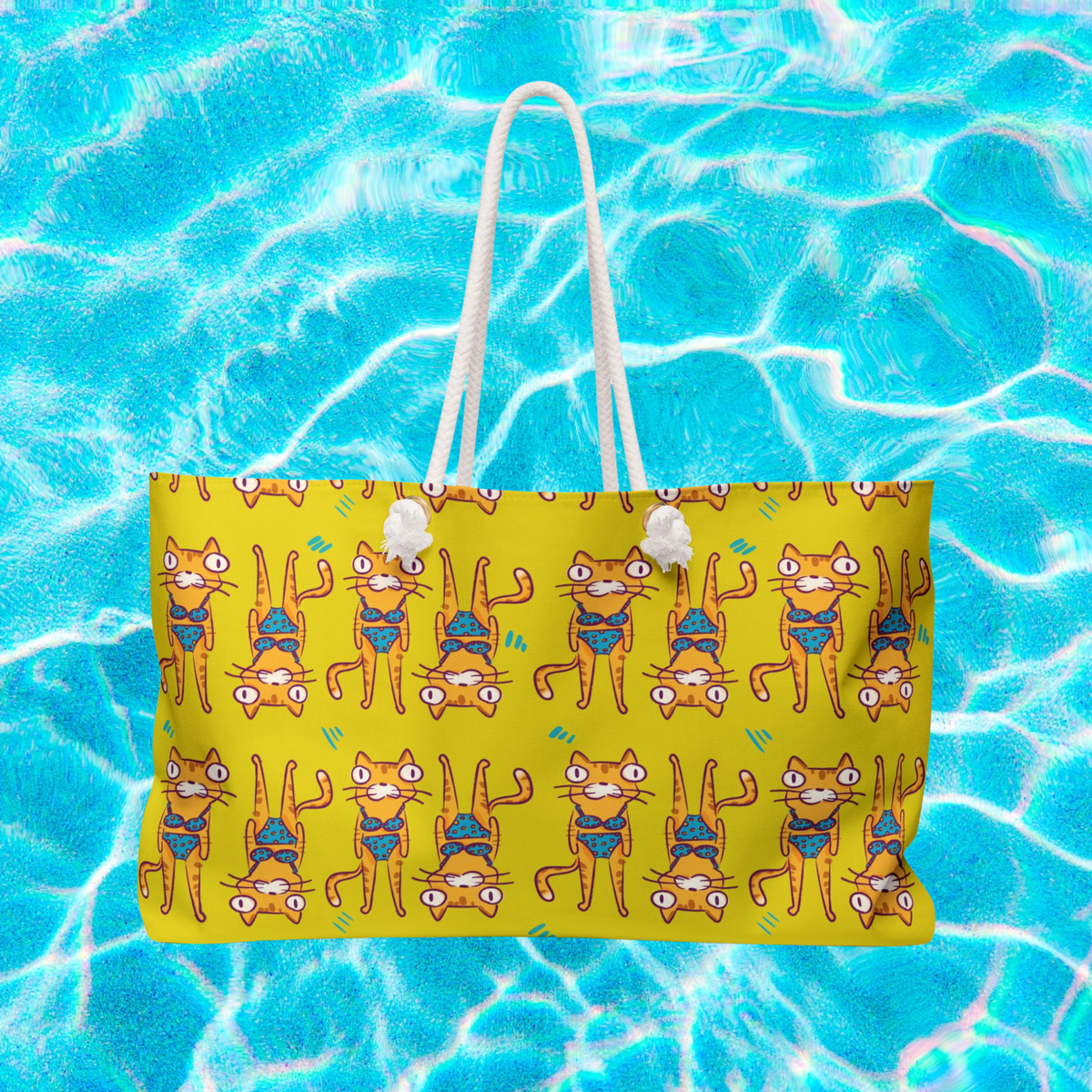 Bikini Cat Beach Bag