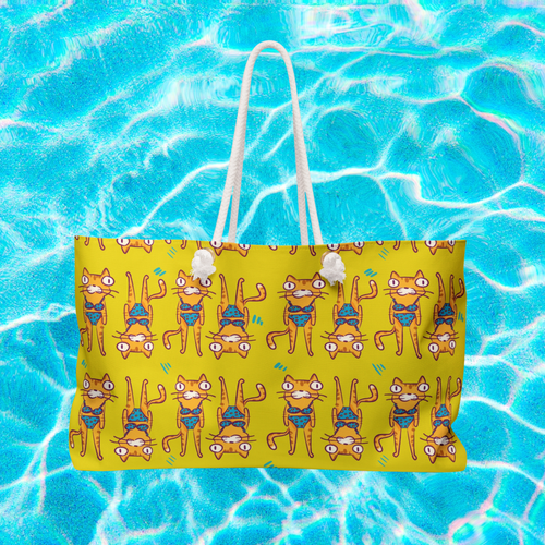 Bikini Cat Beach Bag
