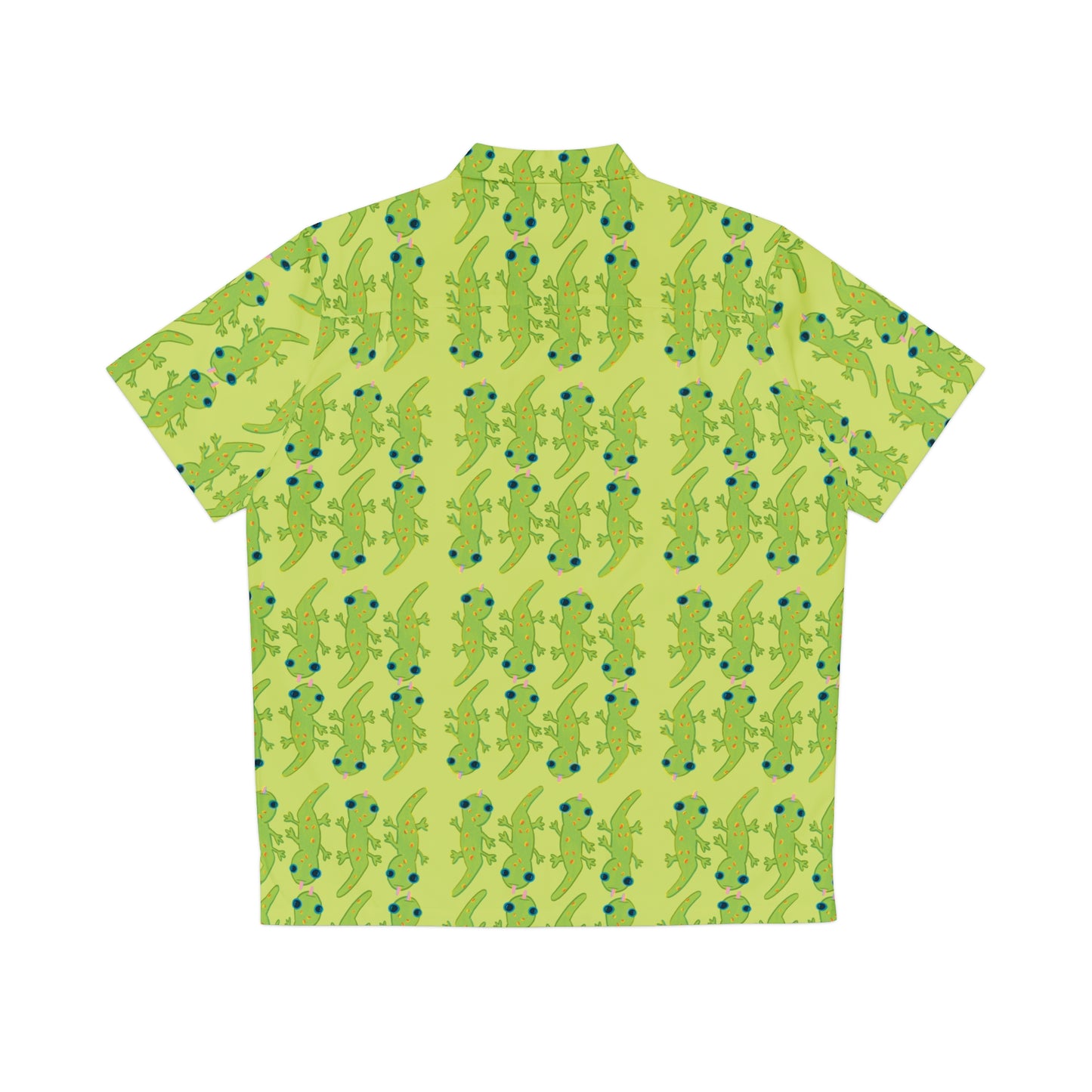 Psychedelic Gecko Aloha Shirt in Green