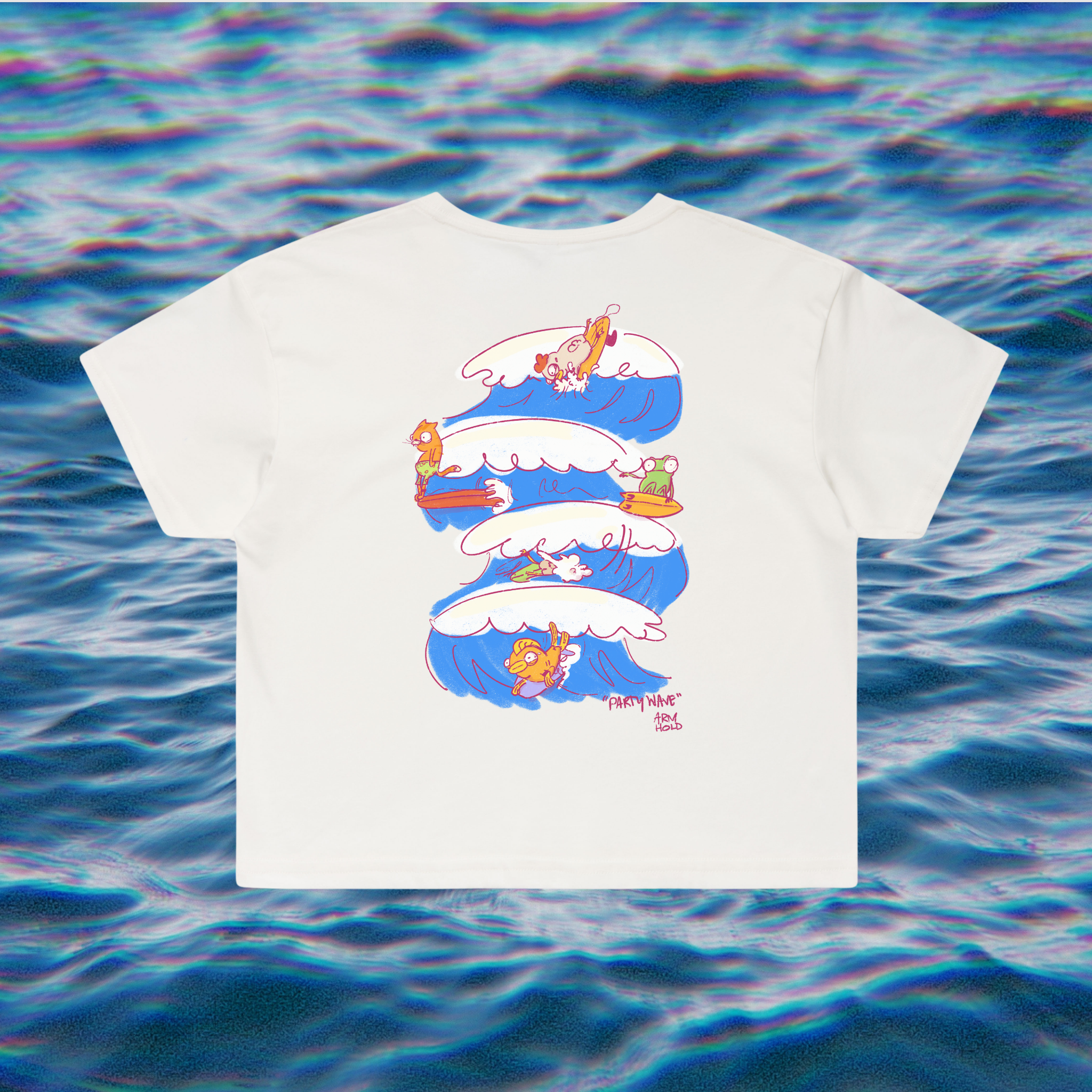Party Wave Crop Top