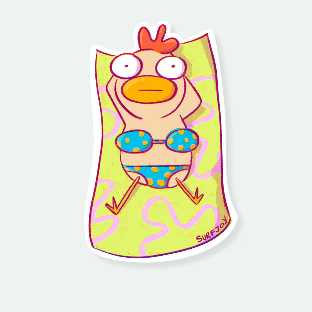 Beach Chick Vinyl Sticker