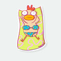 Beach Chick Vinyl Sticker