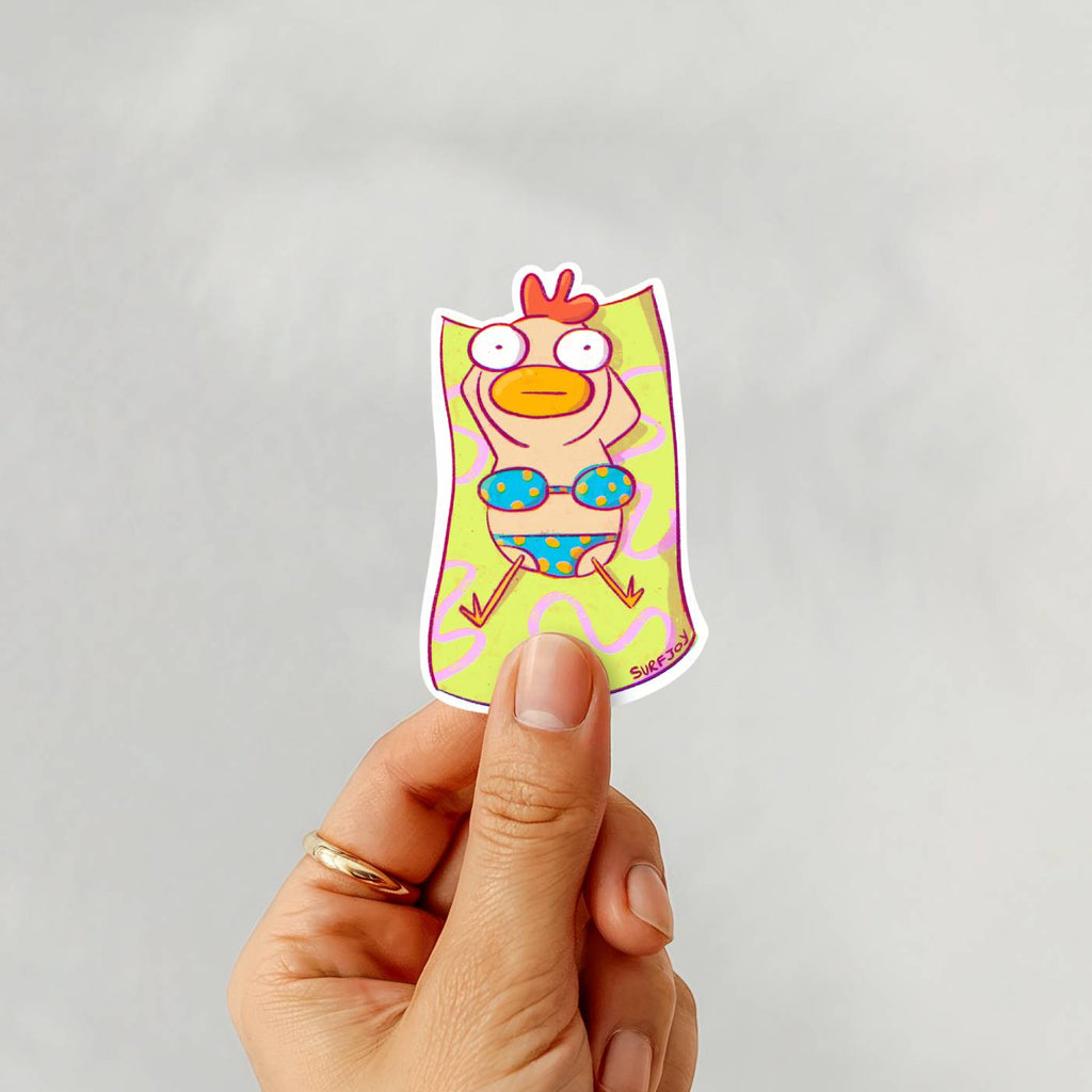 Beach Chick Vinyl Sticker