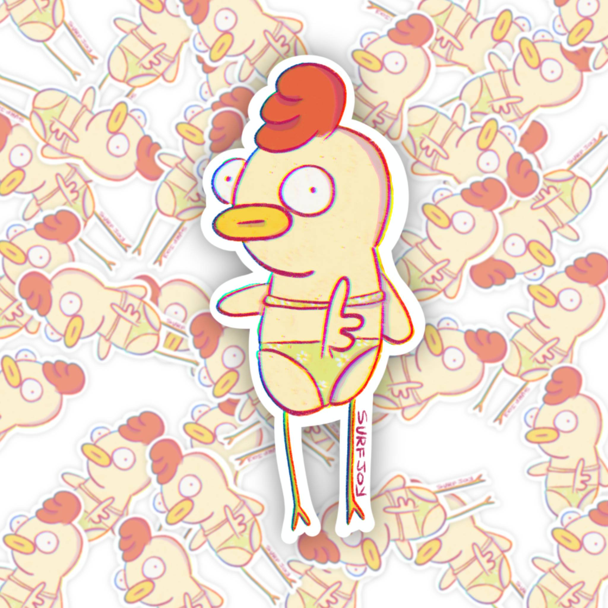 Suns out Buns out Vinyl Sticker