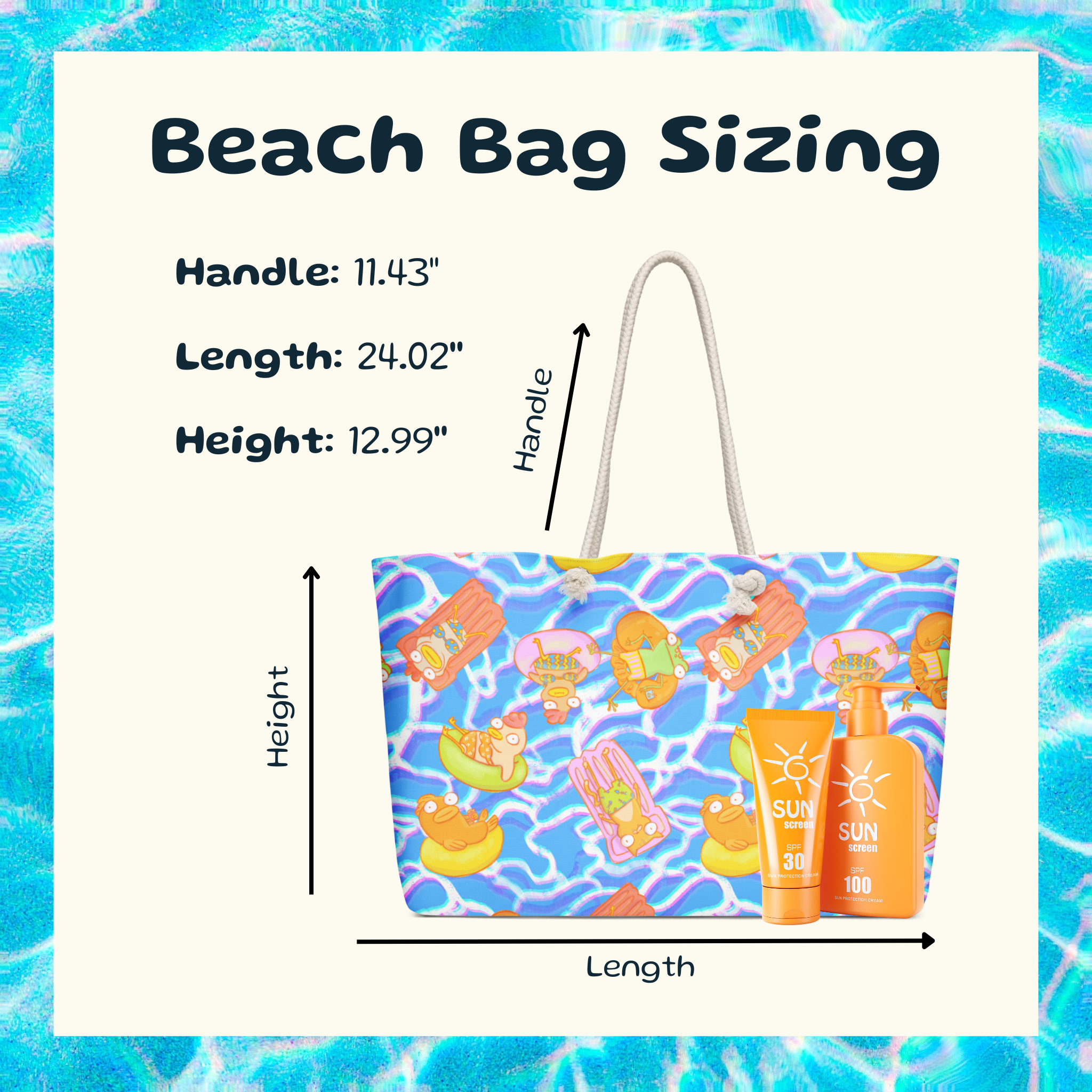 Floaty Friends Beach Bag