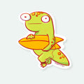 Gecko-ing for surf Vinyl Sticker