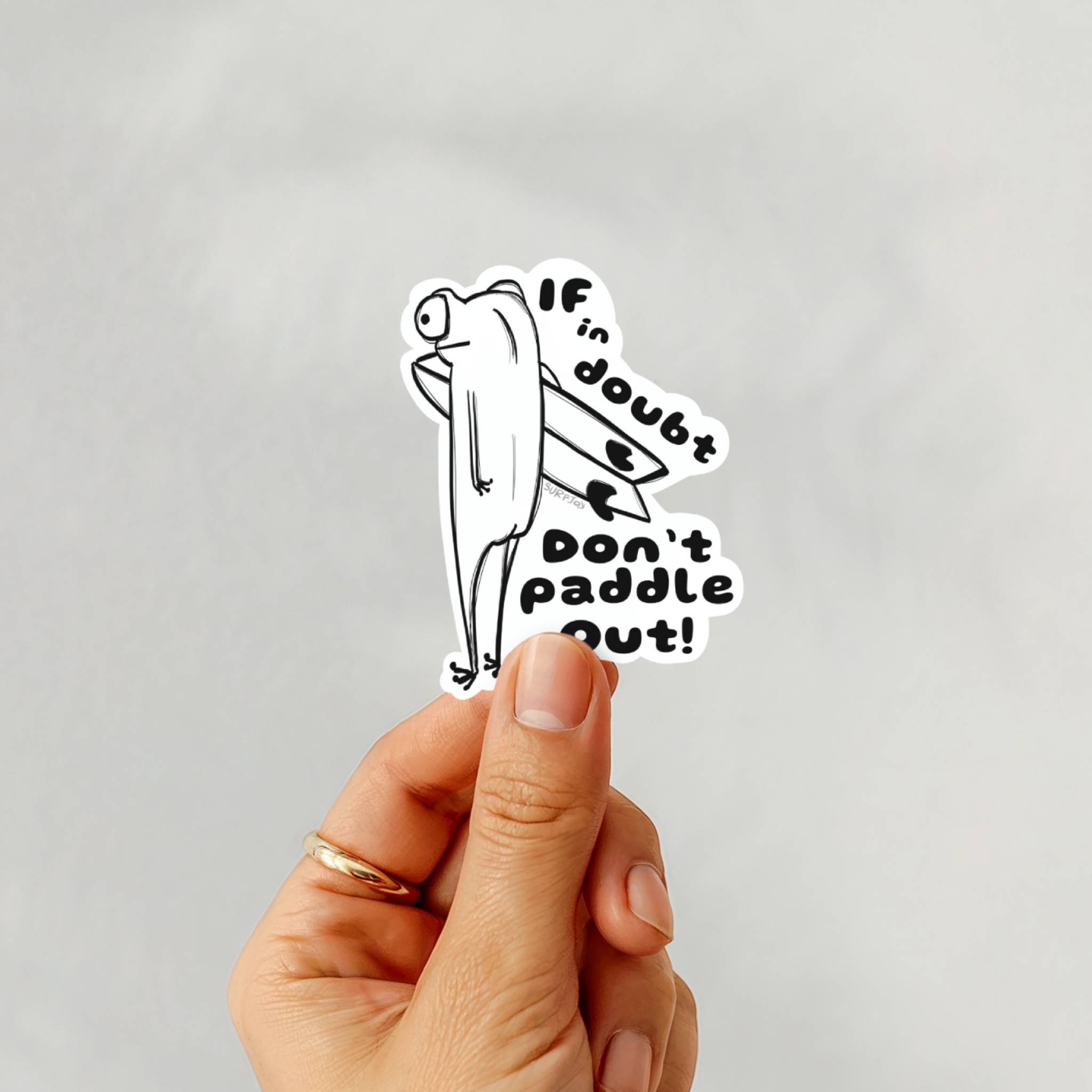 If In Doubt Vinyl Sticker