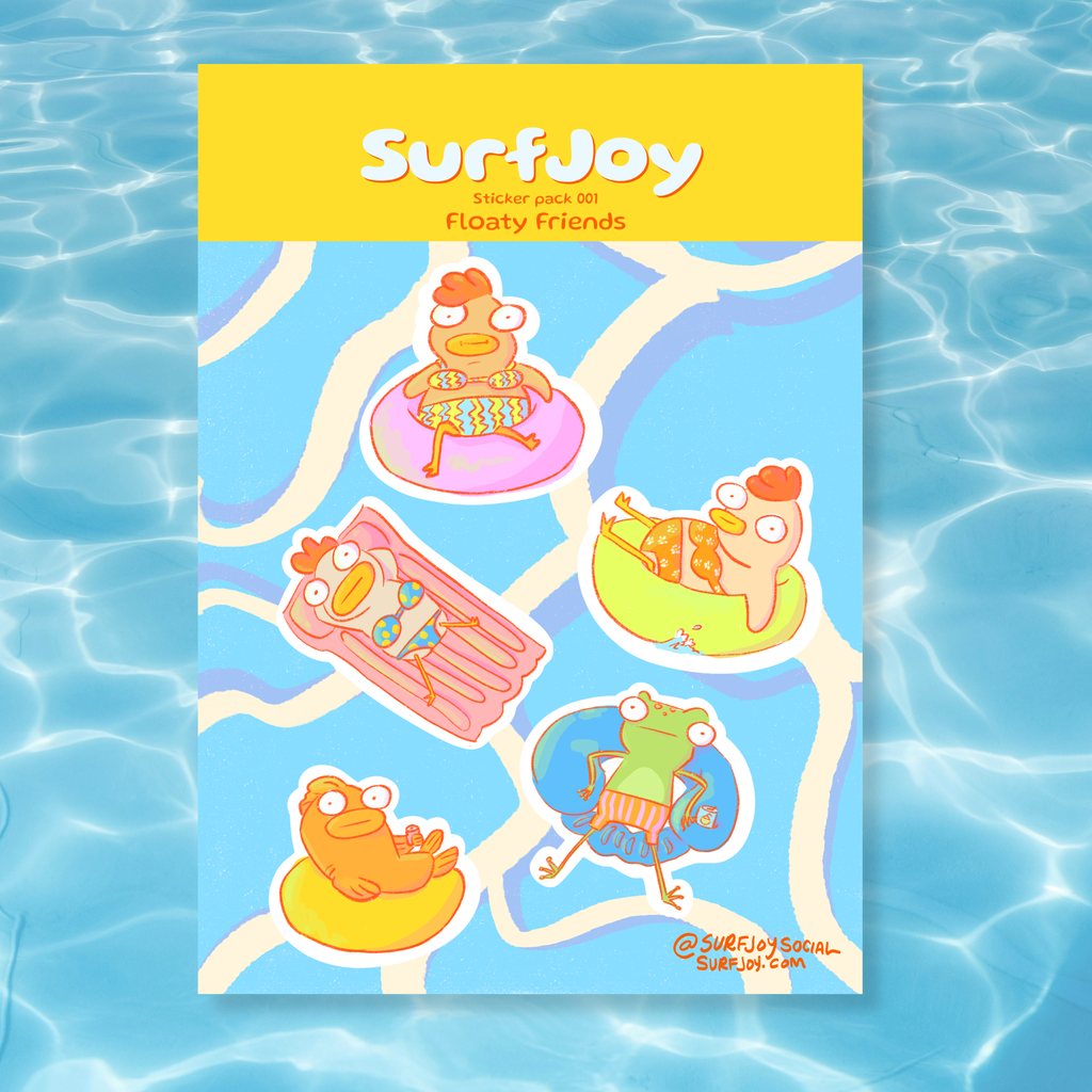 Floaty Friends Sticker Sheet