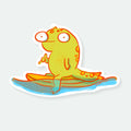 Shaka Gecko Vinyl Sticker
