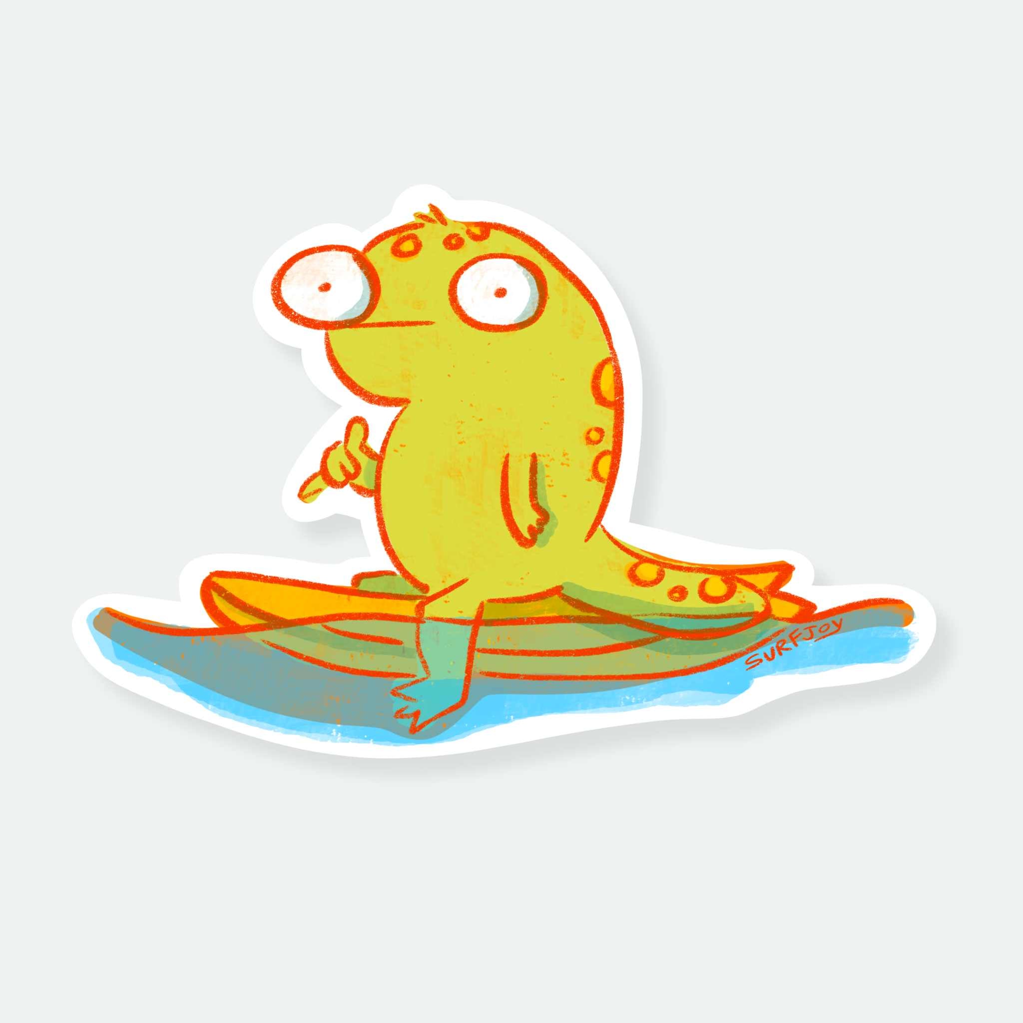 Shaka Gecko Vinyl Sticker