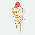 Suns out Buns out Vinyl Sticker