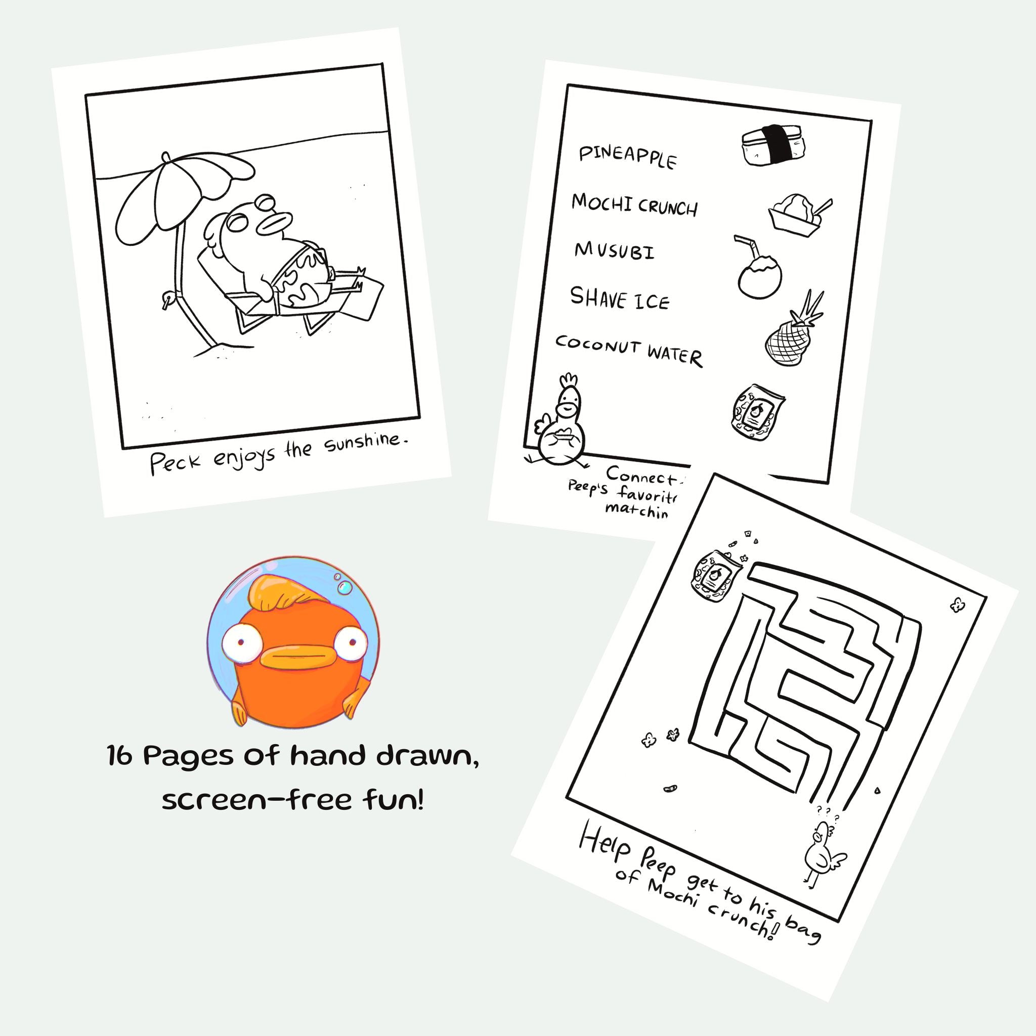 Hawaiian Vacation Coloring Book