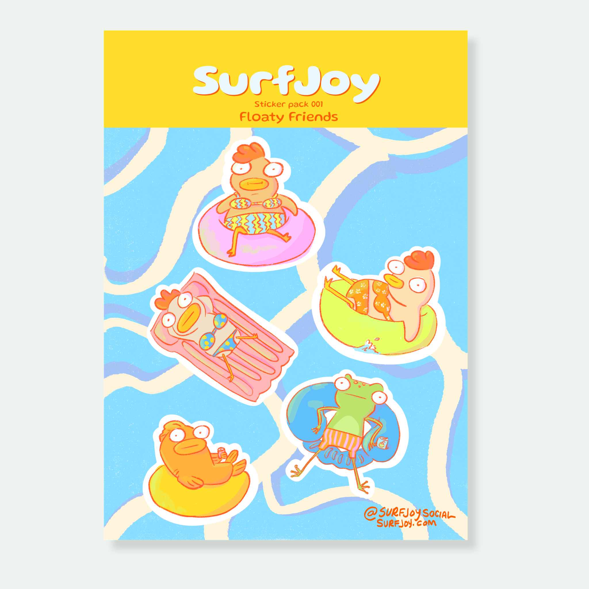 Floaty Friends Sticker Sheet