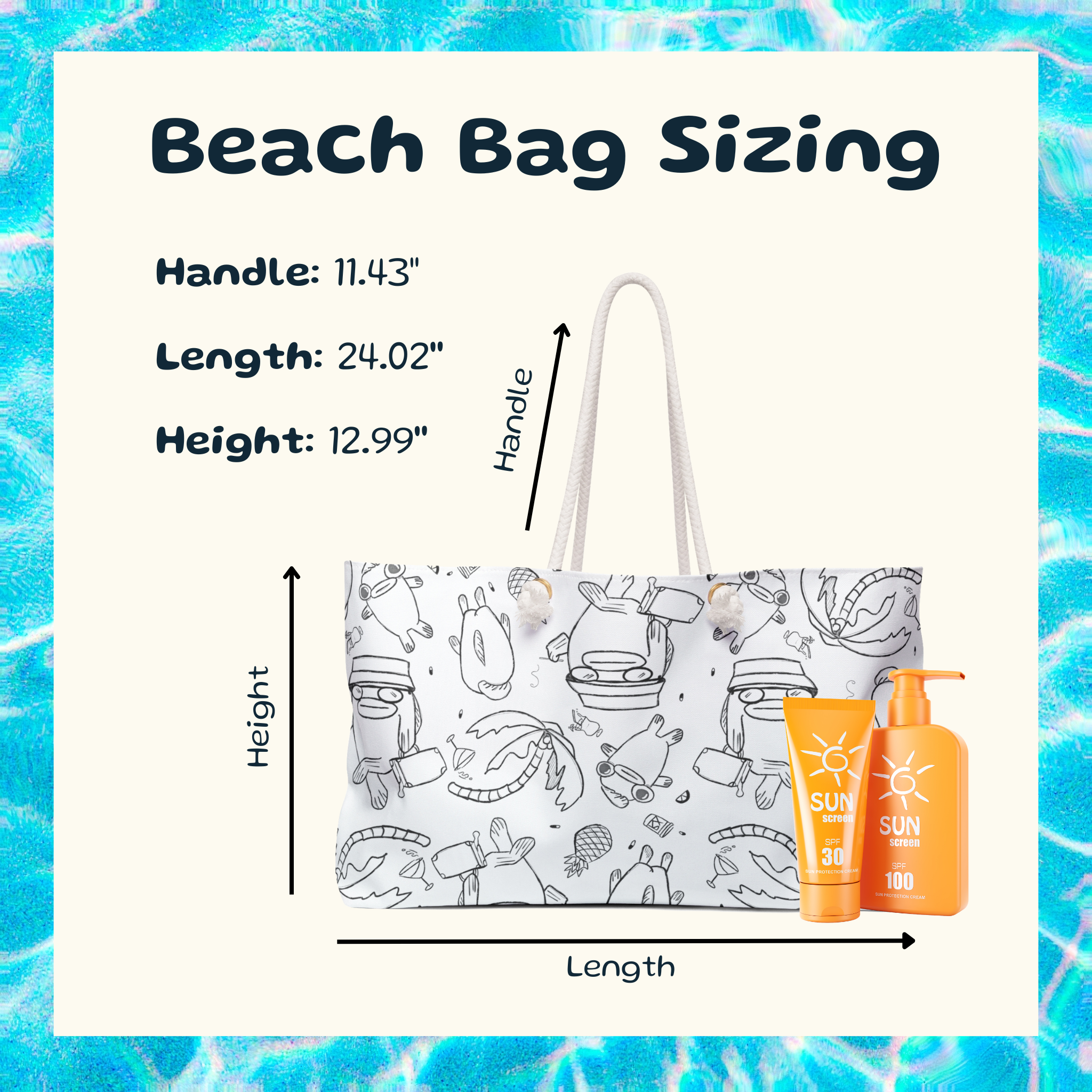 Fear and Loathing in Paradise Beach Bag