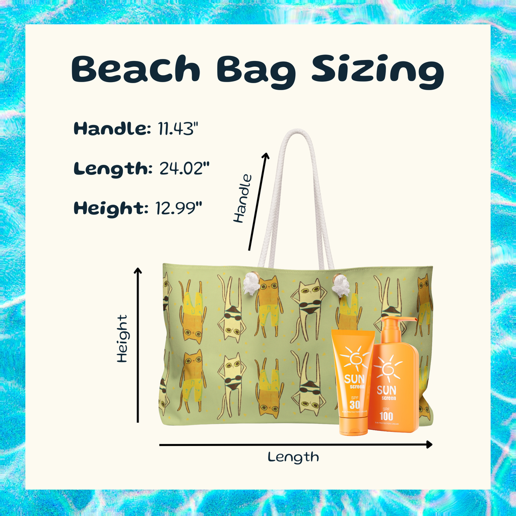 Purrrfect Day Beach Bag