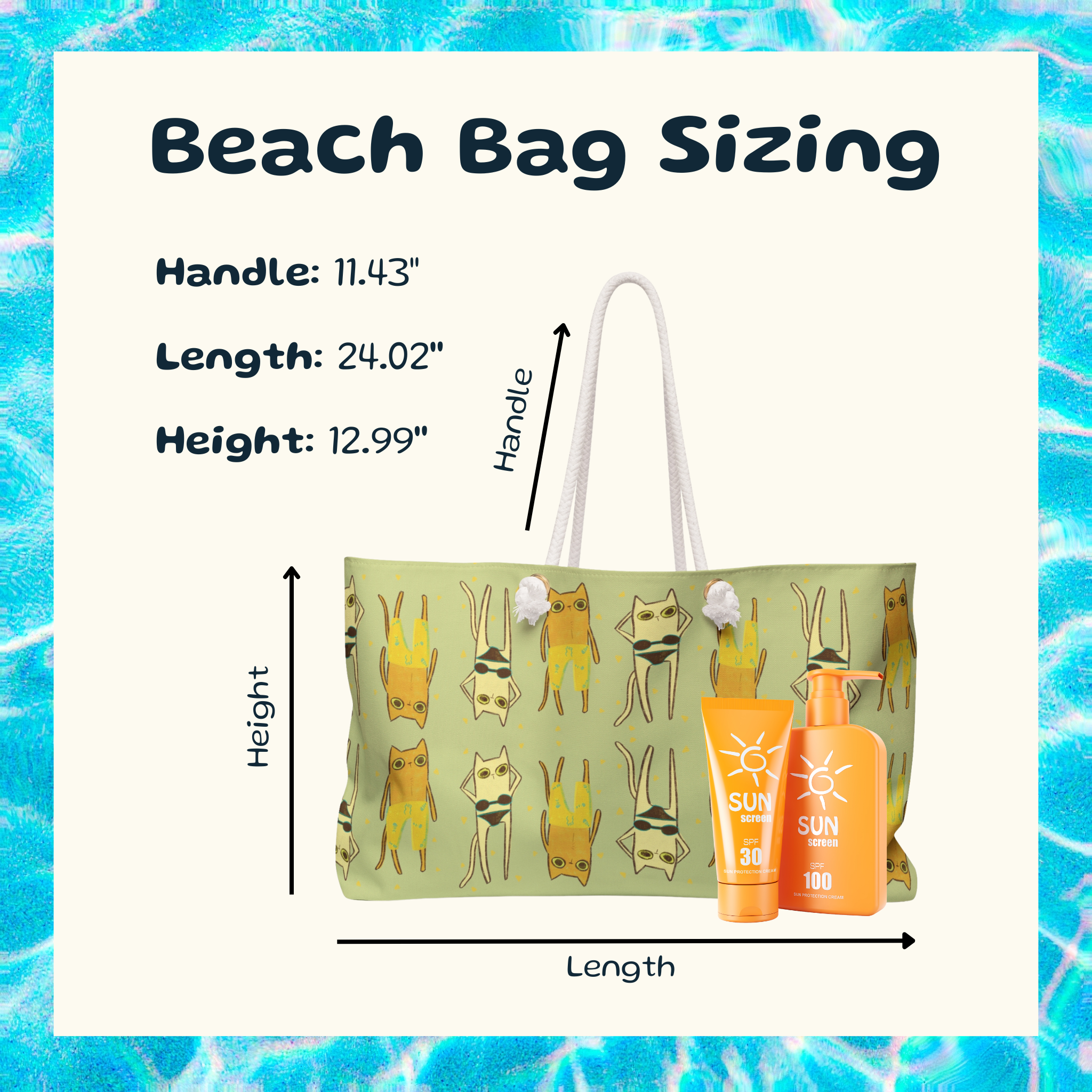 Purrrfect Day Beach Bag