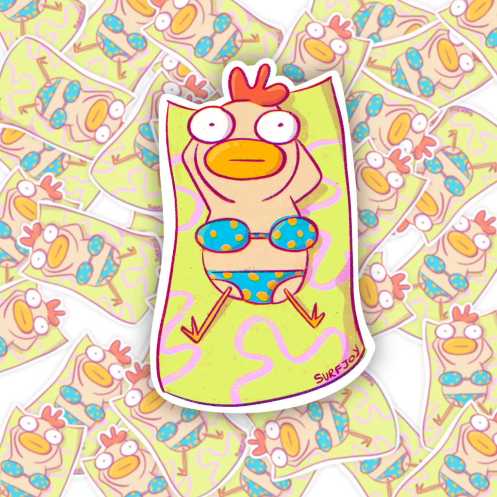 Beach Chick Vinyl Sticker