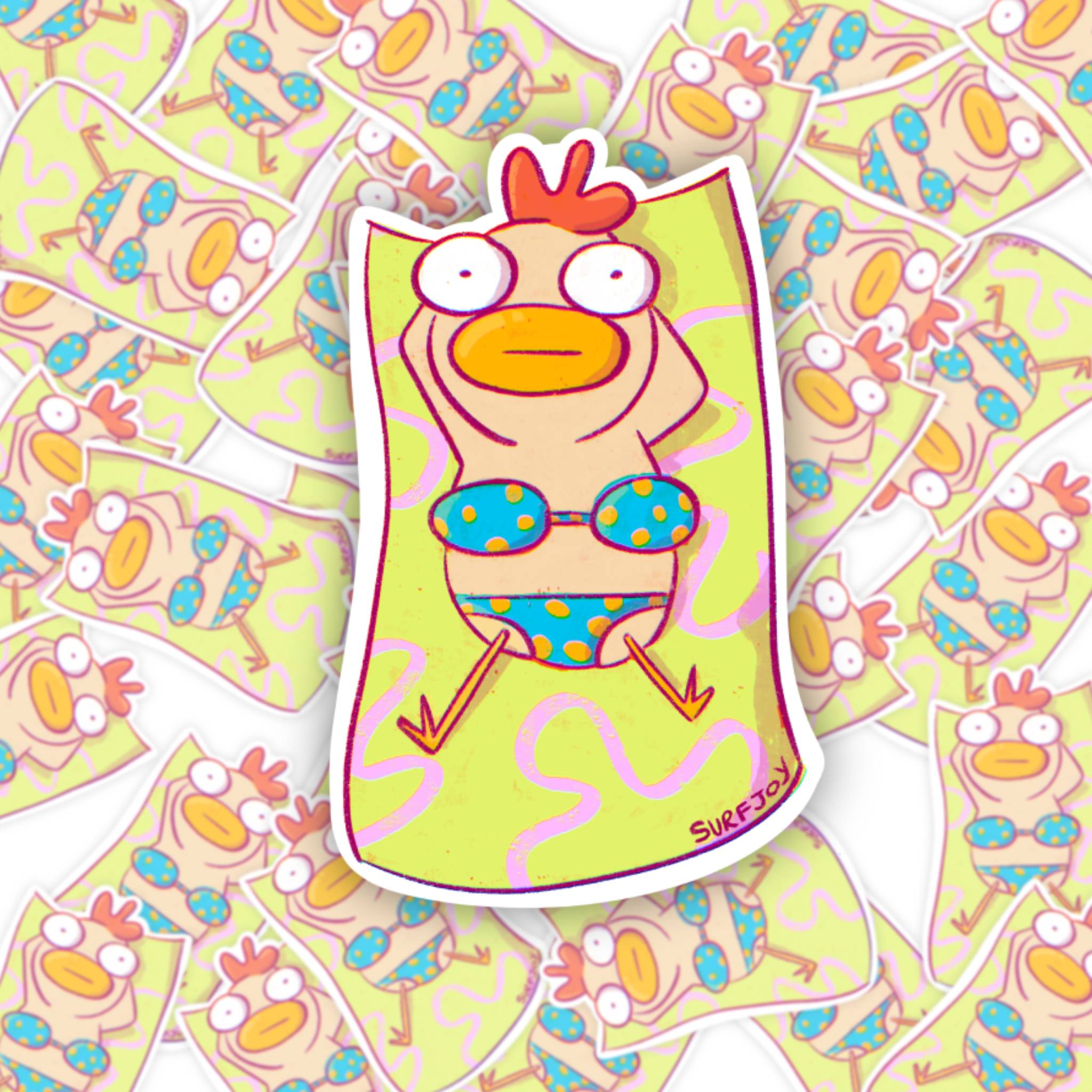Beach Chick Vinyl Sticker