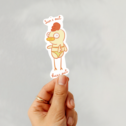 Beach Chick Vinyl Sticker
