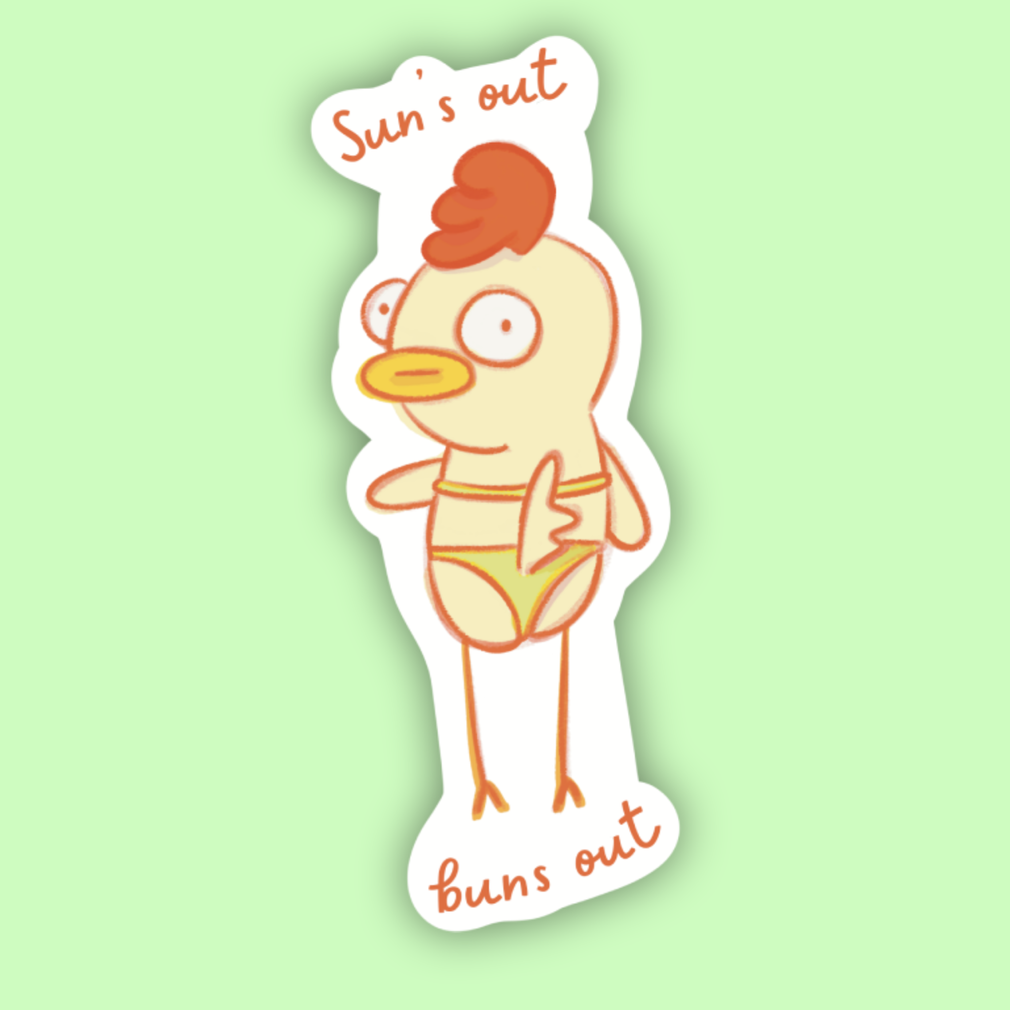 Beach Chick Vinyl Sticker