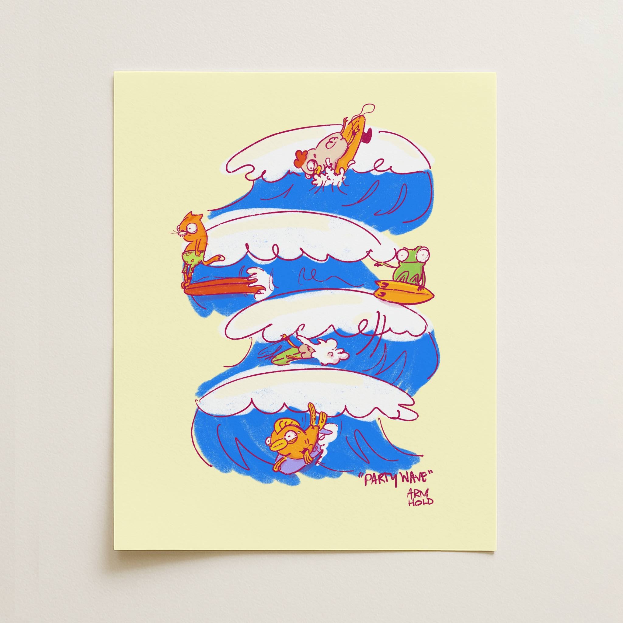 Party Wave Art Print