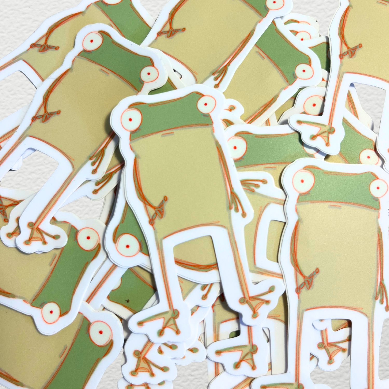 Shaka Frog Vinyl Sticker