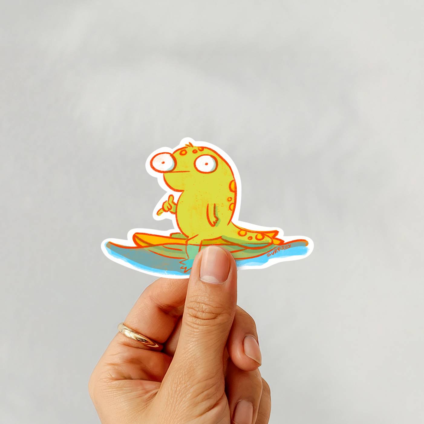 Shaka Gecko Vinyl Sticker